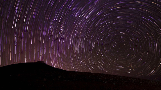 夜空星迹时间流逝背景视频素材