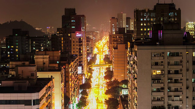 台北夜景-时间流逝视频素材