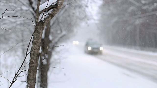 雪暴风雪视频素材