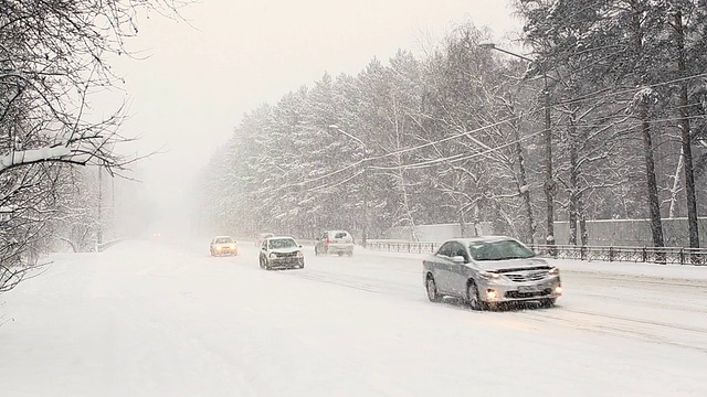 雪暴风雪视频素材