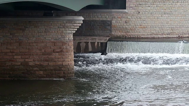 河上城市大桥视频素材