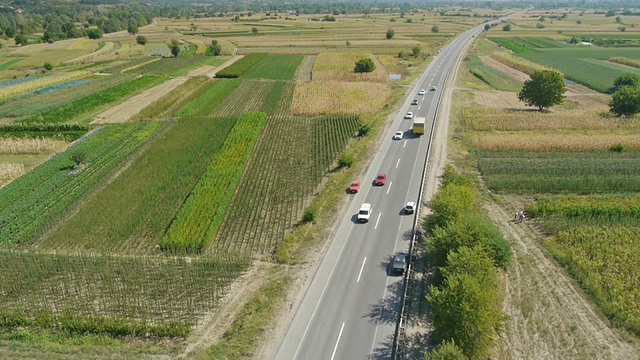 公路交通鸟瞰图视频素材