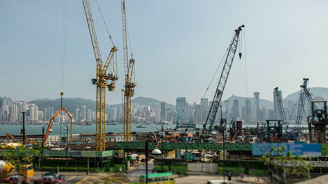 香港建筑与建筑景观视频下载