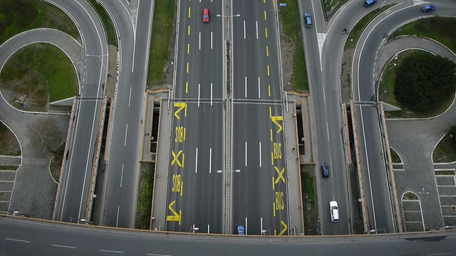 公路交通航空视频素材