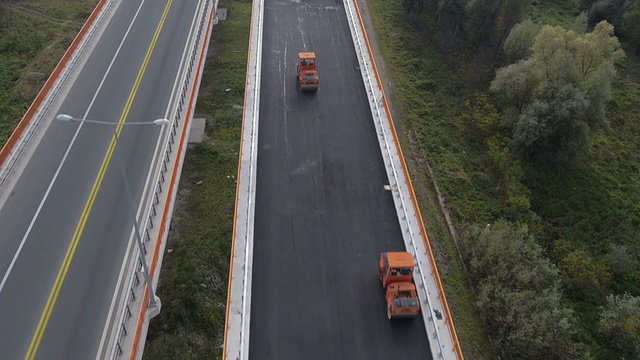 桥重建空中视频素材