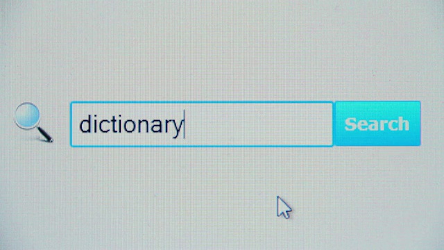 词典-浏览器搜索查询，互联网网页视频素材