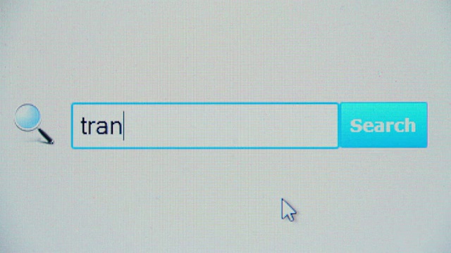 翻译-浏览器搜索查询，互联网网页视频素材