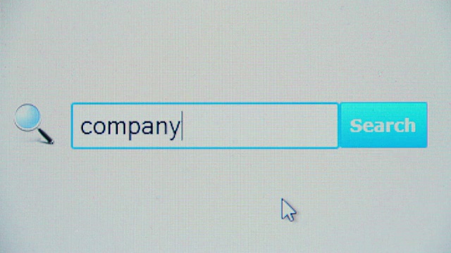 公司-浏览器搜索查询，互联网网页视频素材