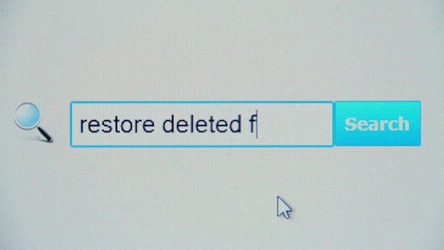 恢复删除文件-浏览器搜索查询，互联网网页视频素材