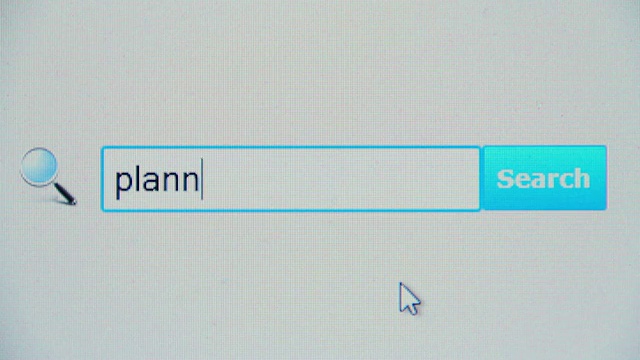 计划行程-浏览器搜索查询，互联网网页视频素材