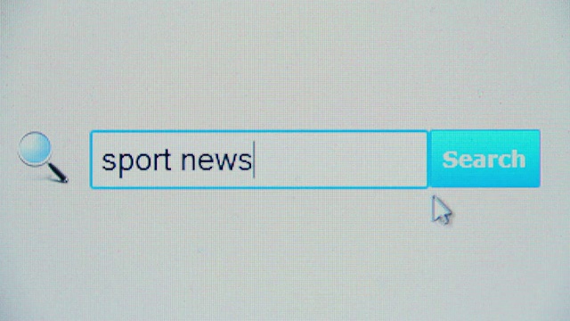 体育新闻-浏览器搜索查询，互联网网页视频素材