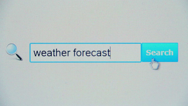 天气预报-浏览器搜索查询，互联网网页视频素材