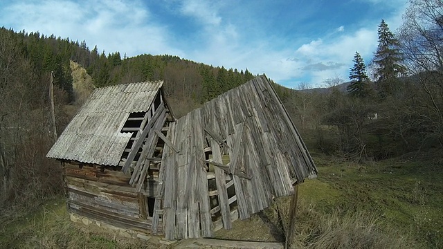 废弃的小屋视频素材