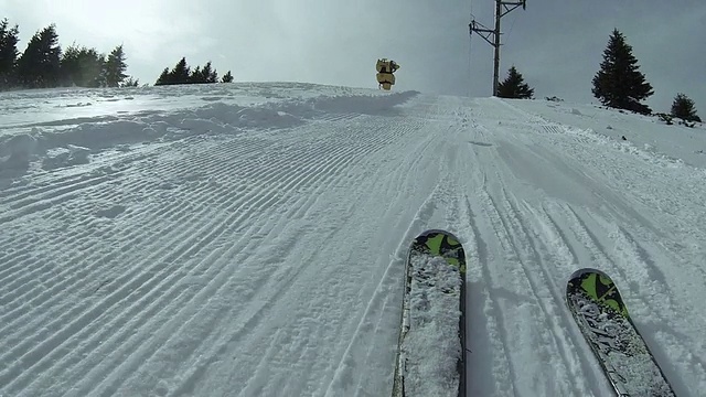 滑雪缆车视频素材