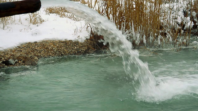 硫化氢源的水射流视频素材