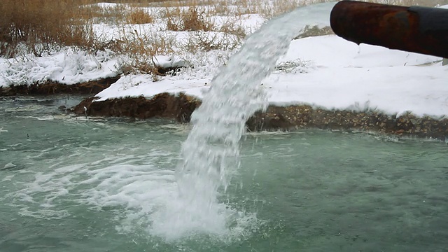 硫化氢源的水射流视频素材