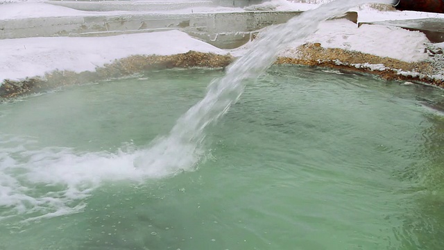 硫化氢源的水射流视频素材