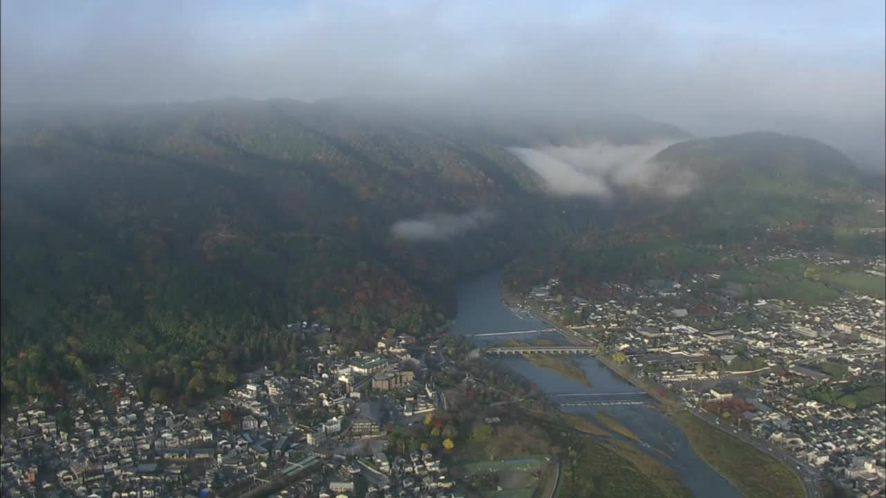 秋天的日本京都岚山视频素材