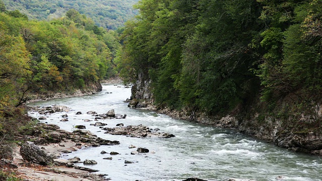 峡谷山河视频素材