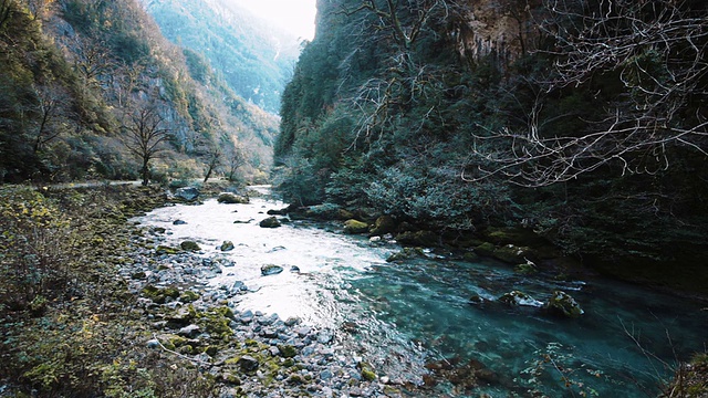 峡谷山河视频素材