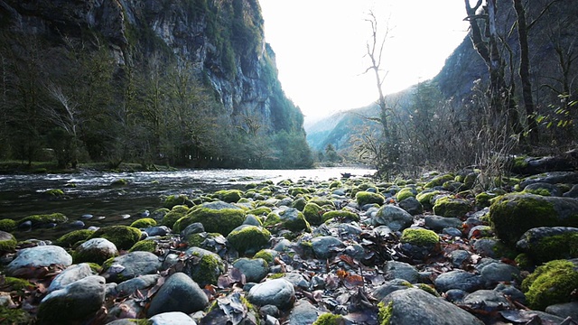 峡谷山河视频素材