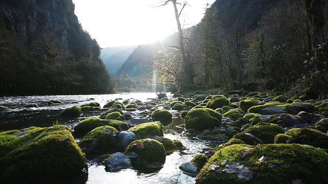 峡谷山河视频素材