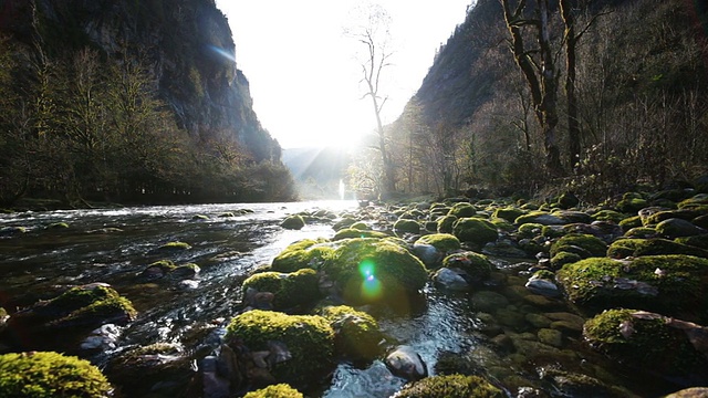 峡谷山河视频素材