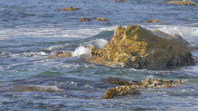 海浪和海岸，在Noto半岛，石川，日本视频素材