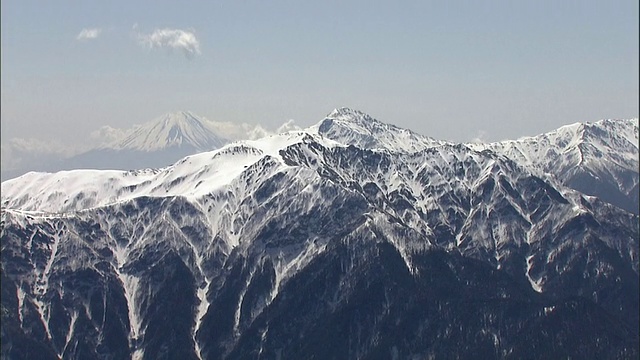 空中Senjogatake山视频素材