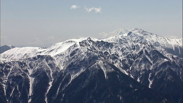 空中Senjogatake山视频素材