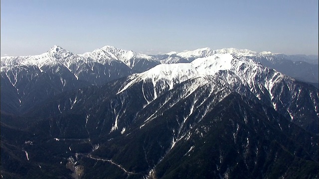 空中Senjogatake山视频素材