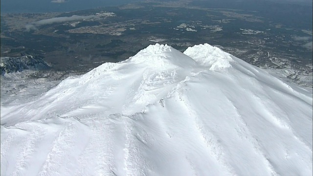 空中Chokai山视频素材