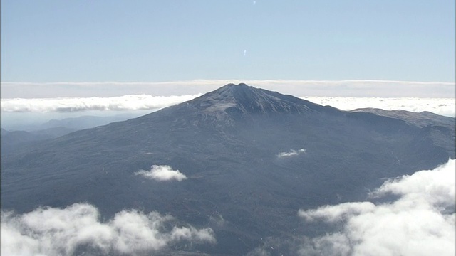 空中Chokai山视频素材