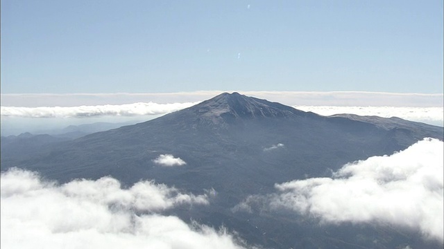 空中Chokai山视频素材