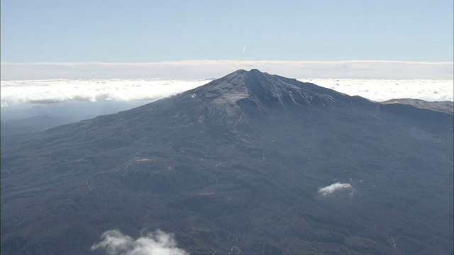 空中Chokai山视频素材