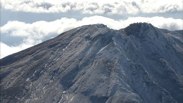 空中Chokai山视频素材