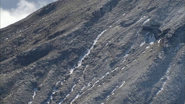 空中Chokai山视频素材