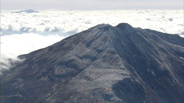 空中Chokai山视频素材