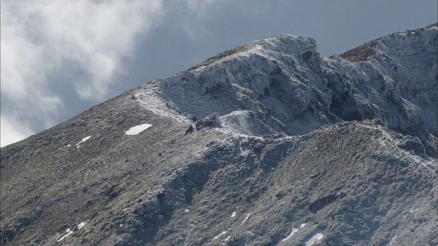 空中Chokai山视频素材