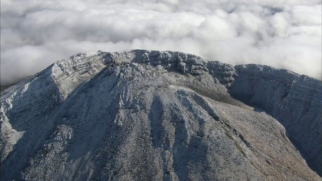 空中Chokai山视频素材