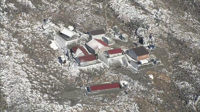 空中Chokai山视频素材