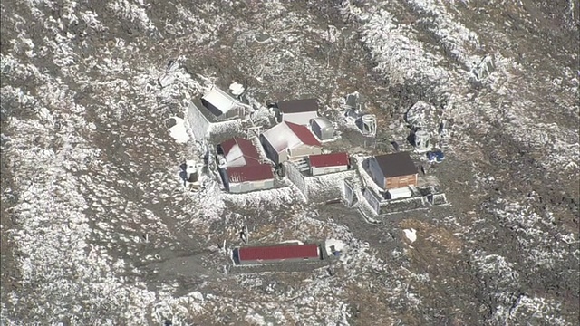 空中Chokai山视频素材