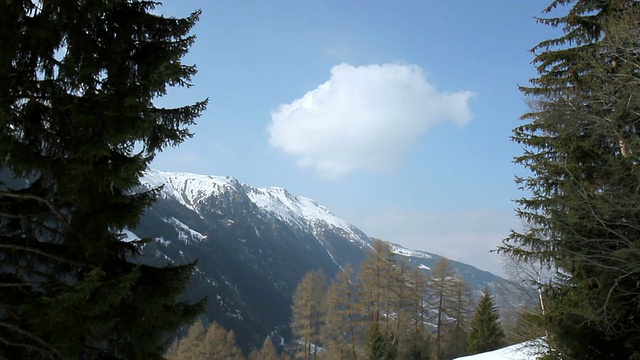 山景城，靠近Les Hauderes村，视频素材