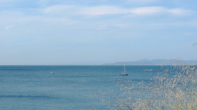 海，从岸上看视频素材