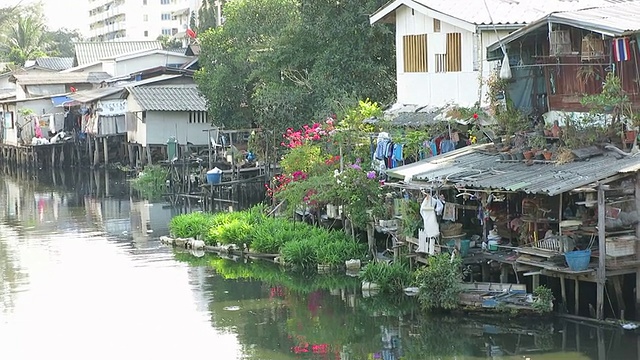 房屋的运河视频素材