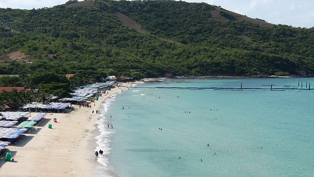 时间流逝:Samae海滩，泰国芭堤雅春武里视频素材