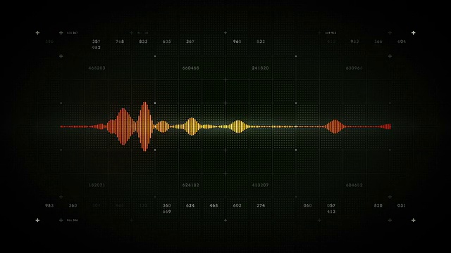 音频波形Mono黑色视频素材