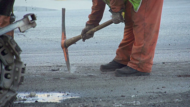 道路建设慢动作视频素材