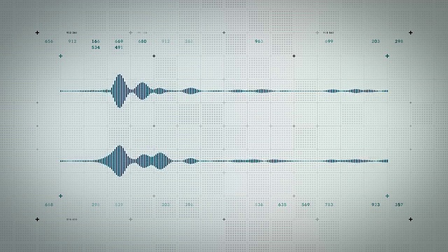 音频波形立体声蓝色Lite视频素材