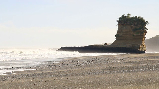 punakaiki paparoa国家公园的海洋海景风景视频素材